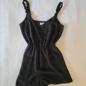 Aritzia Wilfred Black Melodie Romper - Size Small